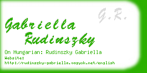 gabriella rudinszky business card